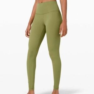 Lululemon Align High-Rise Pant 25" Size 4 Bronze Green EUC - wore once
